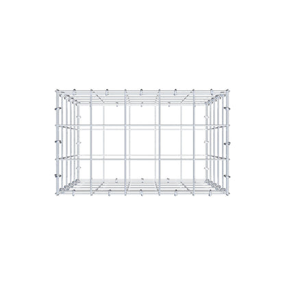 Gabion 50 cm x 50 cm x 30 cm (L x H x D), mesh size 10 cm x 10 cm, C-ring