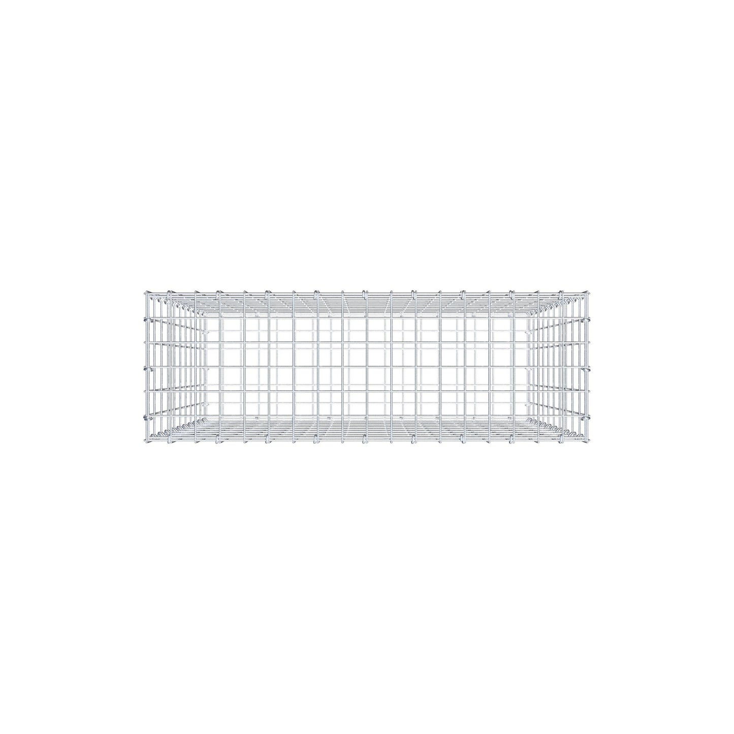 Schanskorf 100 cm x 90 cm x 30 cm (L x H x D), maaswijdte 5 cm x 10 cm, C-ring
