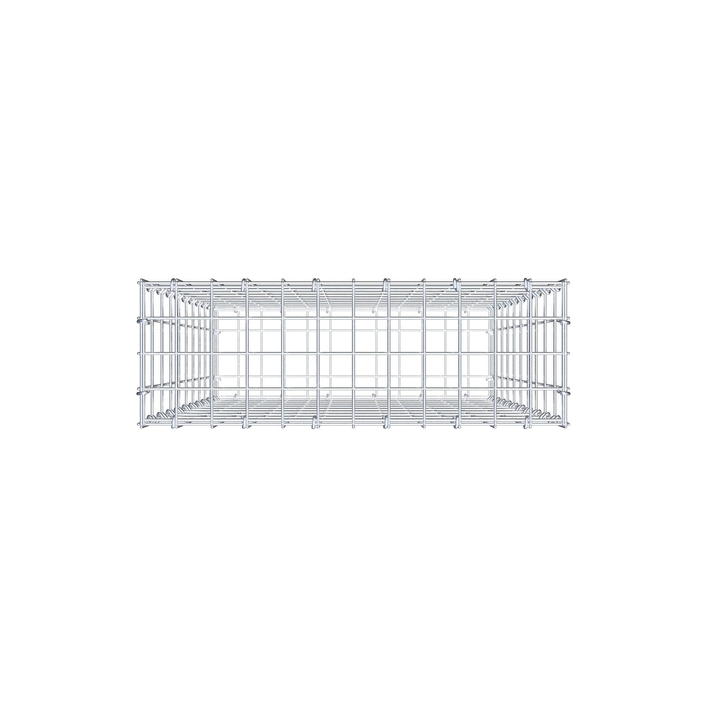 Schanskorf 100 cm x 60 cm x 20 cm (L x H x D), maaswijdte 5 cm x 10 cm, C-ring