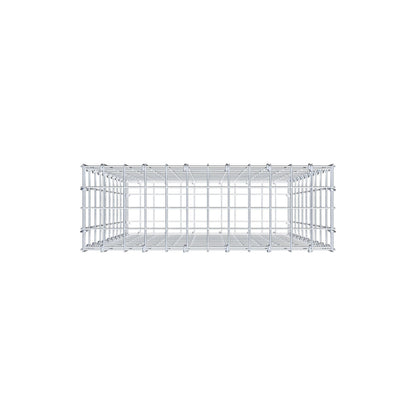 Schanskorf 100 cm x 60 cm x 20 cm (L x H x D), maaswijdte 5 cm x 10 cm, C-ring