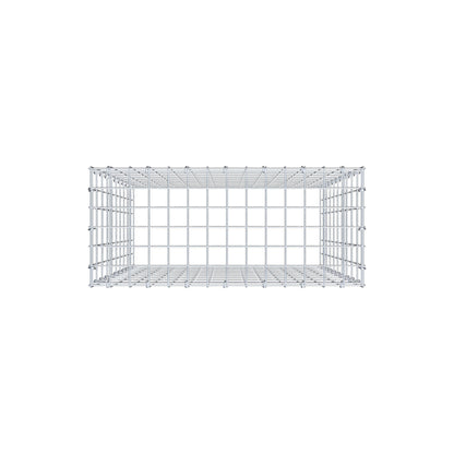 Mounted gabion type 3 100 cm x 70 cm x 30 cm (L x H x D), mesh size 5 cm x 10 cm, C-ring