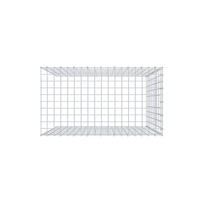 Gavión adicional tipo 4 100 cm x 90 cm x 50 cm (L x A x P), malla 5 cm x 10 cm, anillo en C