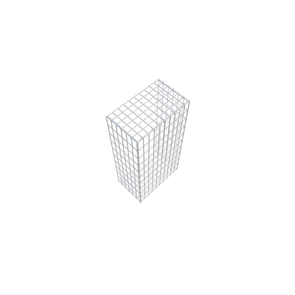 Anbaugabione Typ 2 100 cm x 30 cm x 50 cm, Maschenweite 5 cm x 10 cm, C-Ring