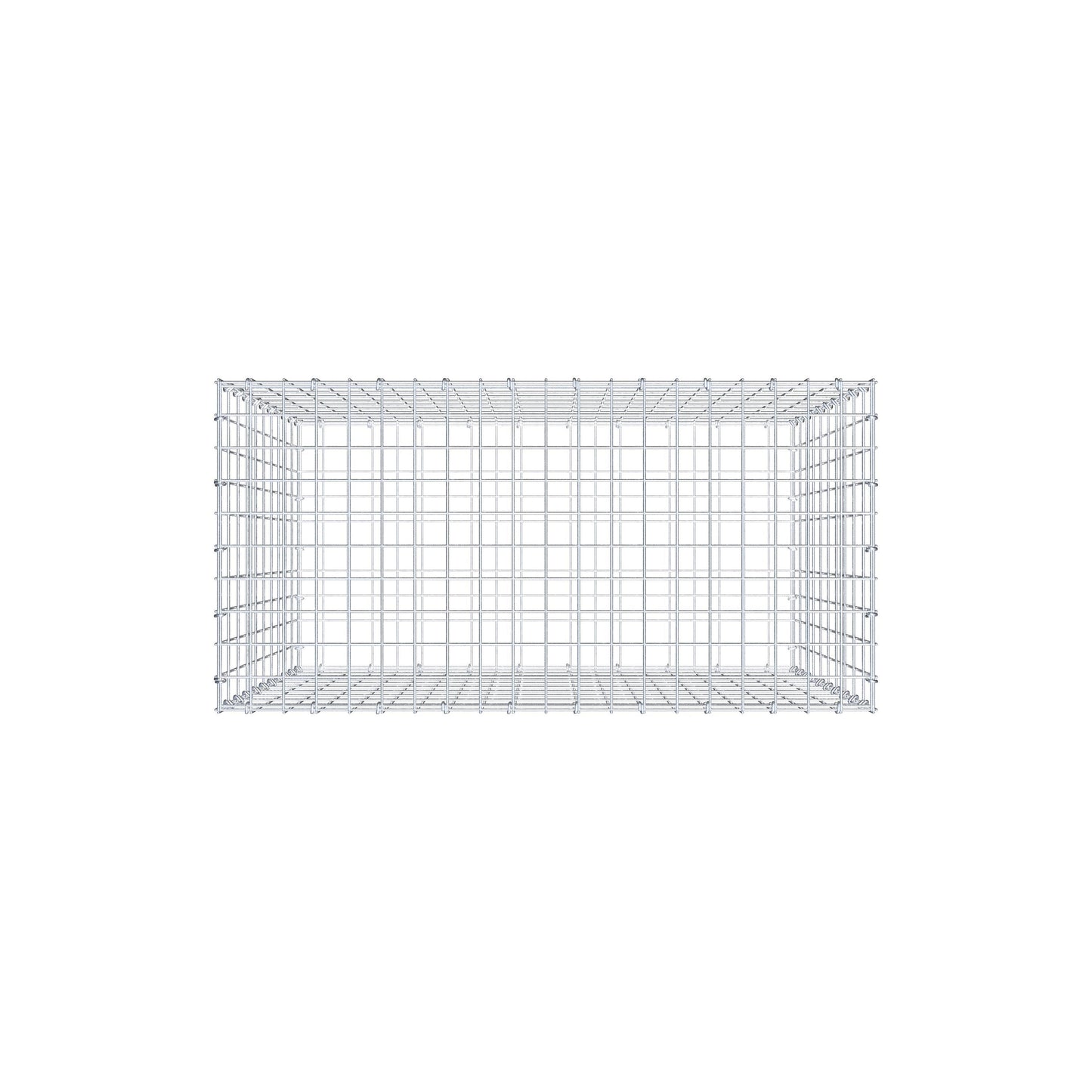 Schanskorf 100 cm x 100 cm x 50 cm (L x H x D), maaswijdte 5 cm x 10 cm, C-ring