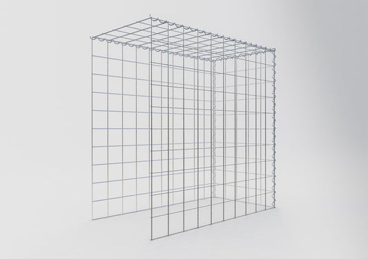 Gavión adicional tipo 4 100 cm x 100 cm x 50 cm (L x A x P), malla 10 cm x 10 cm, en espiral
