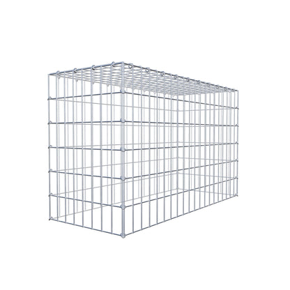 Gabbione aggiuntivo di tipo 3 100 cm x 60 cm x 40 cm (L x H x P), maglia 5 cm x 10 cm, anello a C