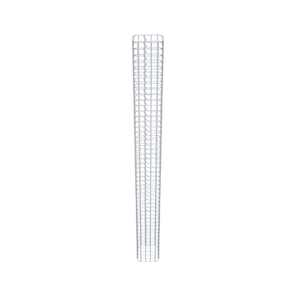 Schanskorfzuil, vierkant 22 cm x 22 cm, 230 cm hoog, MW 5 cm x 5 cm