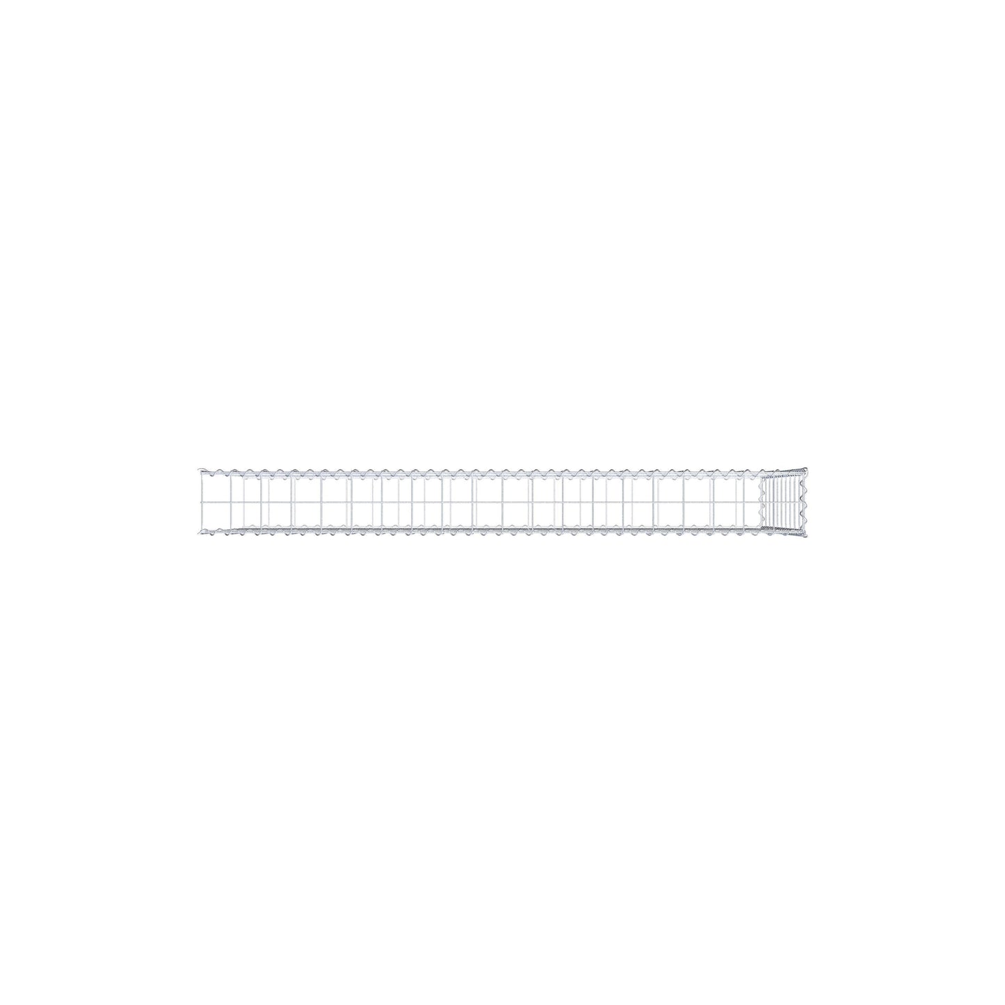 Add-on schanskorf type 2 200 cm x 100 cm x 20 cm (L x H x D), maaswijdte 10 cm x 10 cm, spiraal