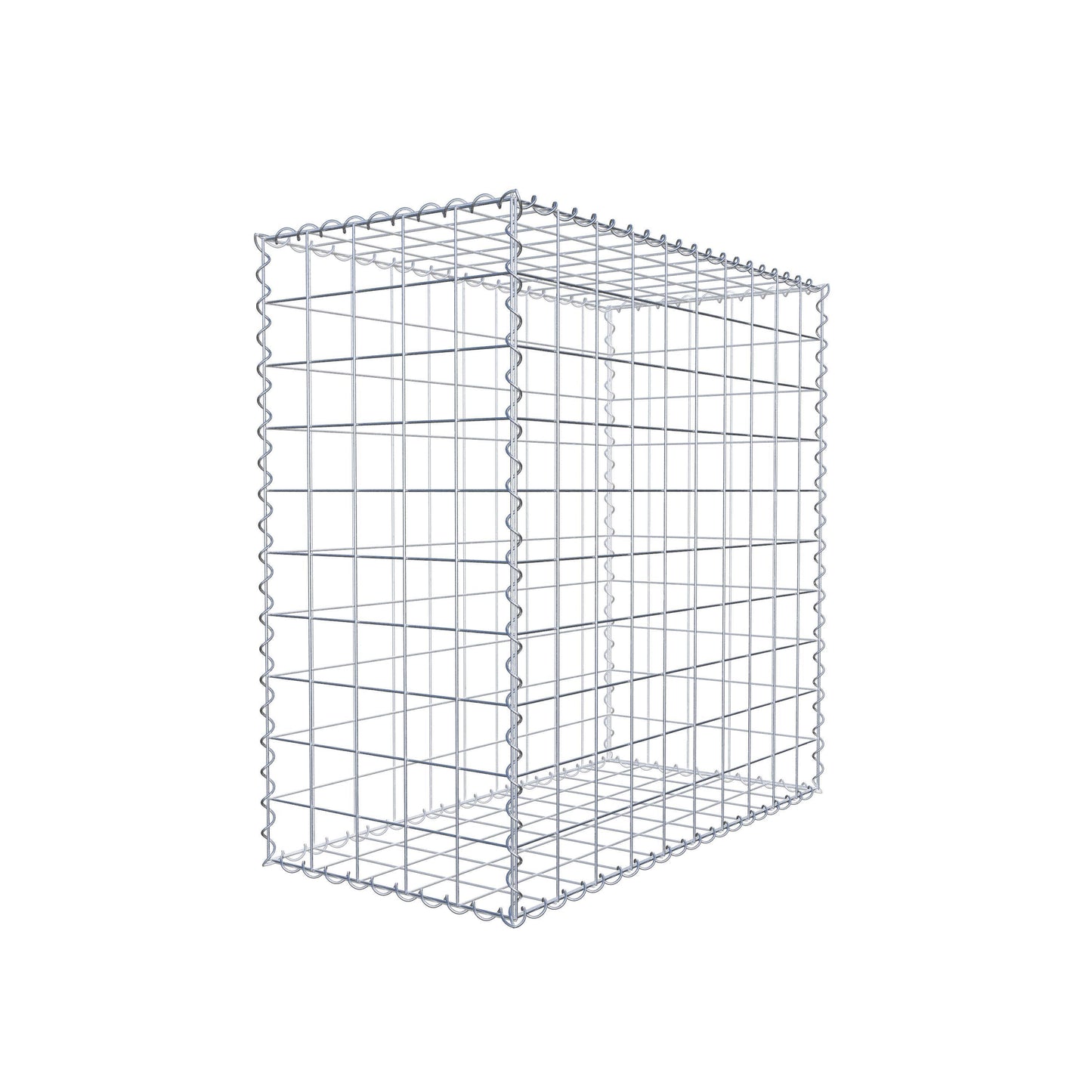 Set van 2 schanskorven 100 cm x 100 cm x 50 cm (L x H x D), maaswijdte 10 x 10 cm, spiraalvormig