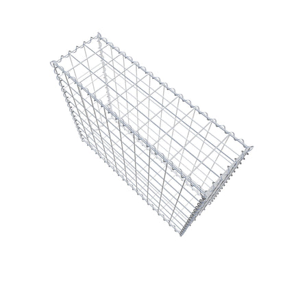 Gabião 100 cm x 80 cm x 30 cm (C x A x P), malhagem 10 cm x 10 cm, espiral