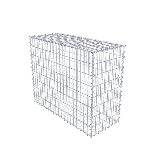 Gabion 100 cm x 80 cm x 40 cm (L x H x D), maskstorlek 5 cm x 10 cm, spiral
