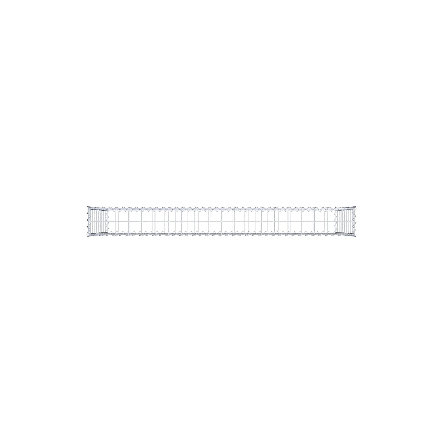 Gabione 200 cm x 100 cm x 20 cm (L x H x T), Maschenweite 10 cm x 10 cm, Spirale
