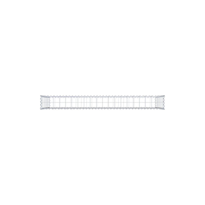 Gabione 200 cm x 100 cm x 20 cm (L x H x T), Maschenweite 10 cm x 10 cm, Spirale
