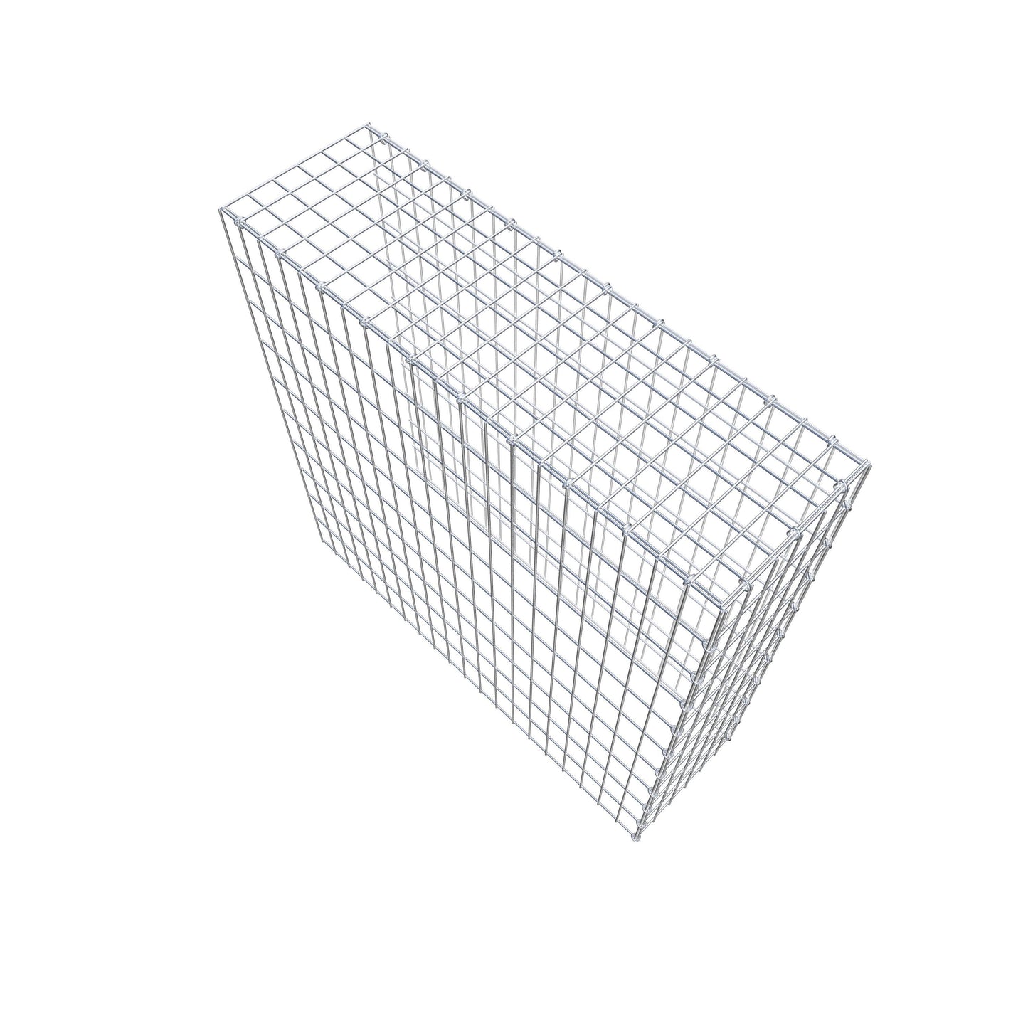 Opbouw schanskorf type 4 100 cm x 100 cm x 30 cm (L x H x D), maaswijdte 5 cm x 10 cm, C-ring