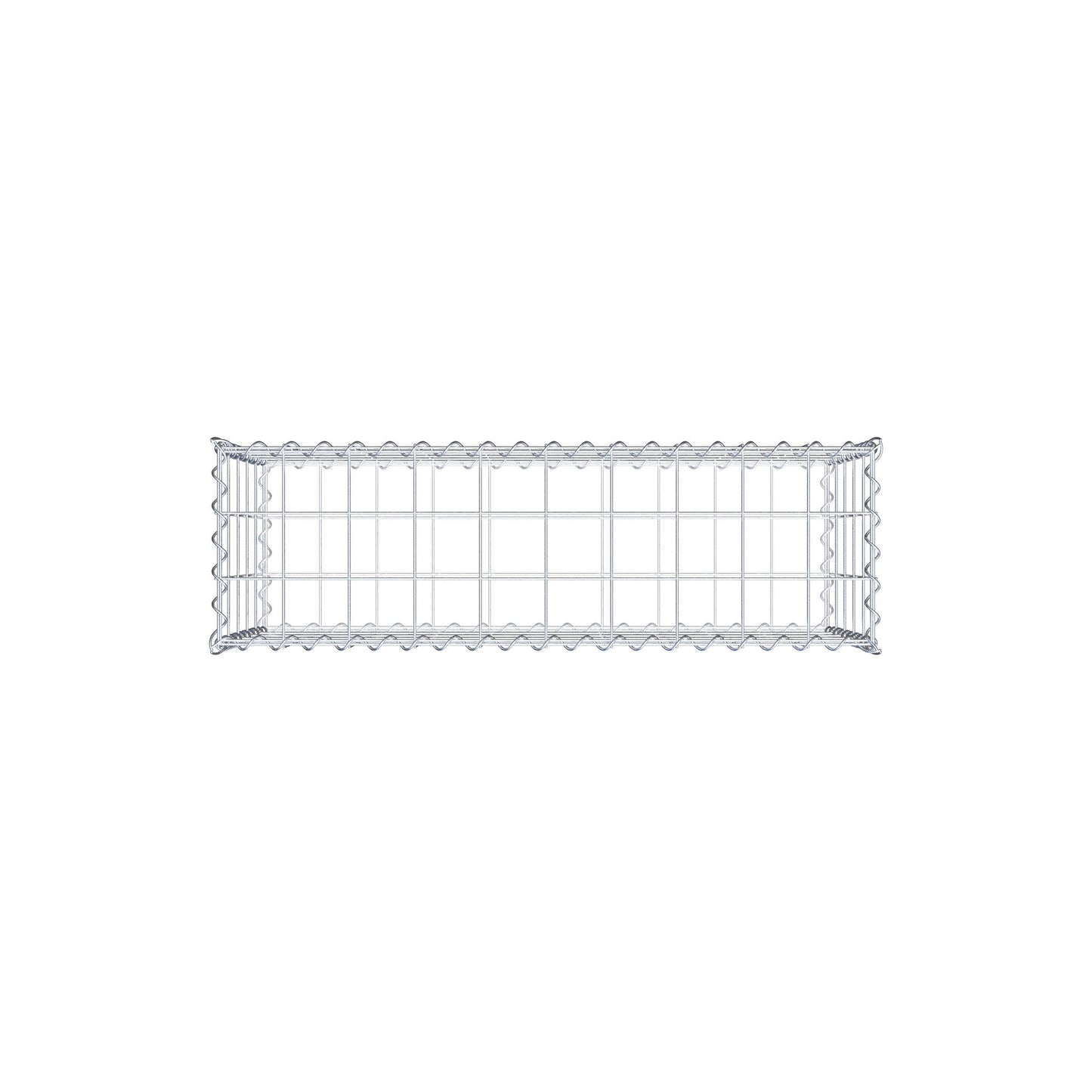 Gabion 100 cm x 50 cm x 30 cm (L x H x D), maskstorlek 10 cm x 10 cm, spiral