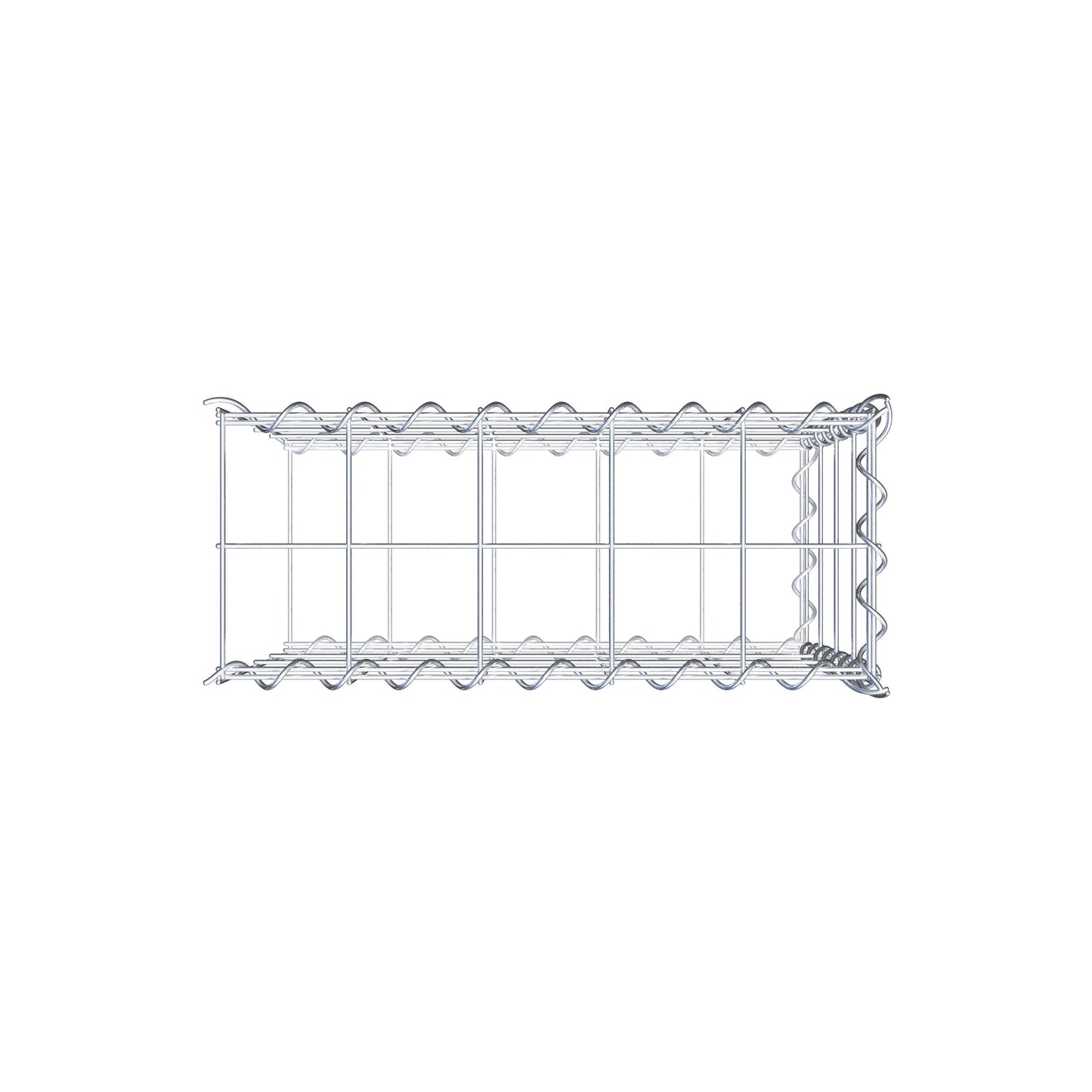 Extra gabion typ 2 50 cm x 40 cm x 20 cm (L x H x D), maskstorlek 10 cm x 10 cm, spiral