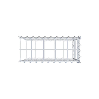 Extra gabion typ 2 50 cm x 40 cm x 20 cm (L x H x D), maskstorlek 10 cm x 10 cm, spiral