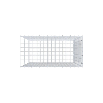Mounted gabion type 2 100 cm x 80 cm x 40 cm (L x H x D), mesh size 5 cm x 5 cm, C-ring