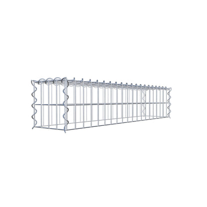Gabbione aggiuntivo tipo 3 100 cm x 20 cm x 20 cm (L x H x P), dimensione maglia 5 cm x 10 cm, a spirale