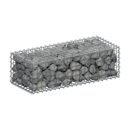 Gabione 100 cm x 30 cm x 40 cm (L x H x T), Maschenweite 5 cm x 5 cm, Spirale