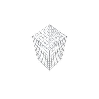 Toegevoegde pool type 4 80 cm x 40 cm x 40 cm (L x H x D), maaswijdte 5 cm x 10 cm, C-ring