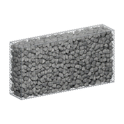 Gavión 200 cm x 100 cm x 40 cm (L x A x P), luz de malla 5 cm x 10 cm, en espiral