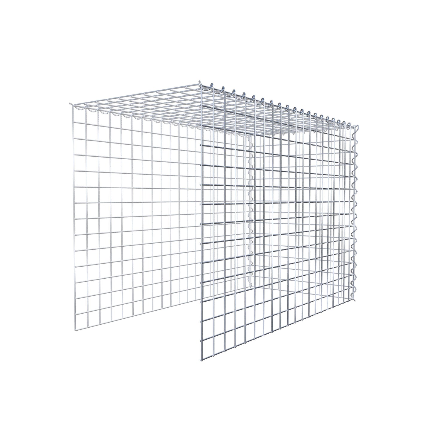 Add-on schanskorf type 4 100 cm x 70 cm x 50 cm (L x H x D), maaswijdte 5 cm x 5 cm, spiraalvormig
