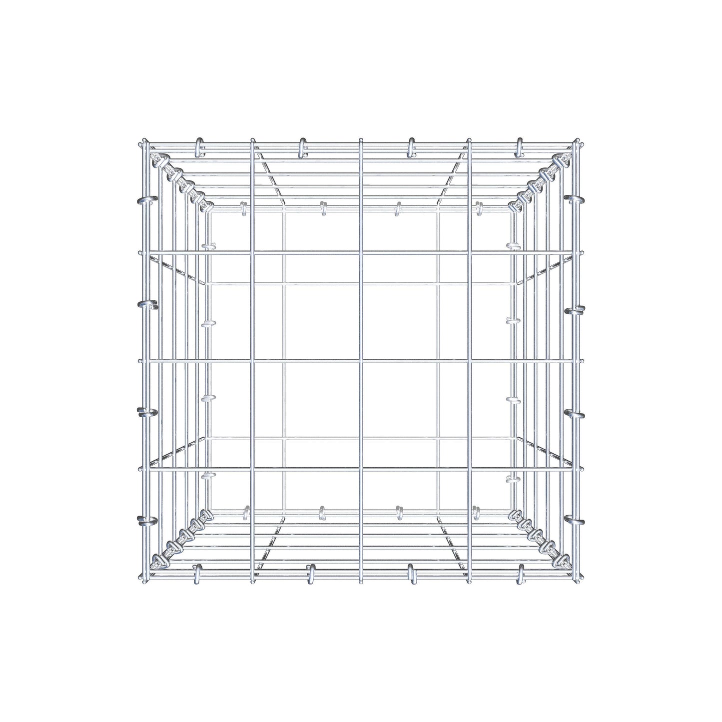 Gabion 50 cm x 40 cm x 40 cm (L x H x D), mesh size 10 cm x 10 cm, C-ring