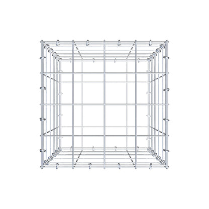 Gabion 50 cm x 40 cm x 40 cm (L x H x D), mesh size 10 cm x 10 cm, C-ring