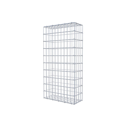 Gavión 100 cm x 20 cm x 50 cm (L x A x P), luz de malla 5 cm x 10 cm, anillo en C