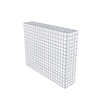 Gabion 100 cm x 80 cm x 20 cm (L x H x D), maskestørrelse 5 x 5 cm, spiralring