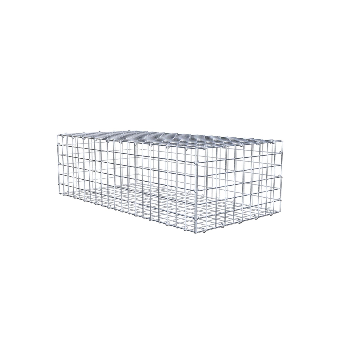Gabione 100 cm x 30 cm x 50 cm (L x H x T), Maschenweite 5 cm x 5 cm, C-Ring