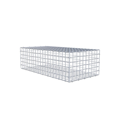 Gabione 100 cm x 30 cm x 50 cm (L x H x T), Maschenweite 5 cm x 5 cm, C-Ring