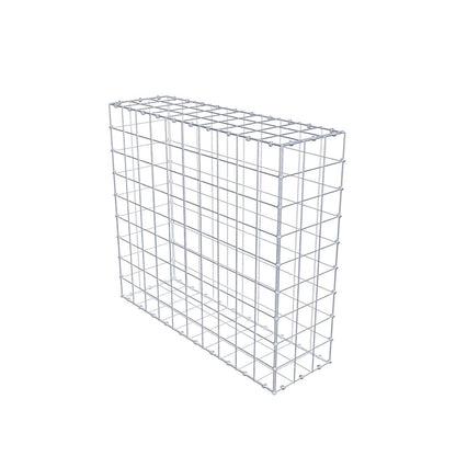 Schanskorf 100 cm x 90 cm x 30 cm (L x H x D), maaswijdte 10 x 10 cm, spiraalring