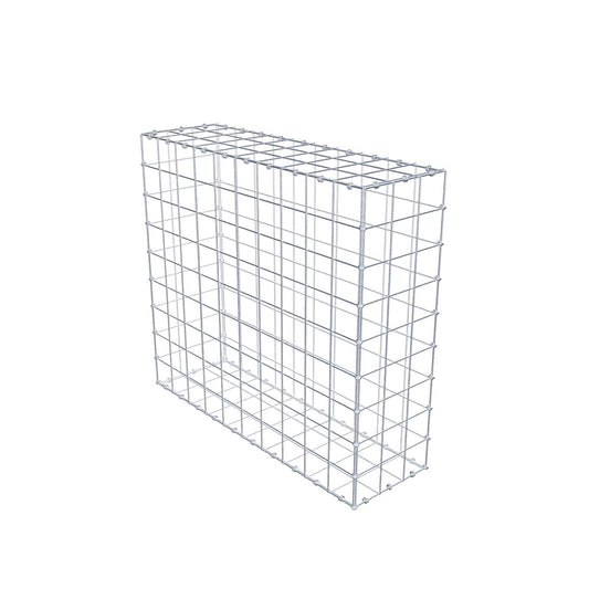 Schanskorf 100 cm x 90 cm x 30 cm (L x H x D), maaswijdte 10 x 10 cm, spiraalring