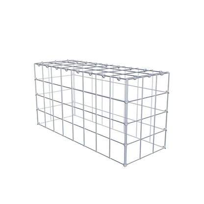 Gabião Tipo 3 80 cm x 40 cm x 30 cm (C x A x P), malhagem 10 cm x 10 cm, anel C
