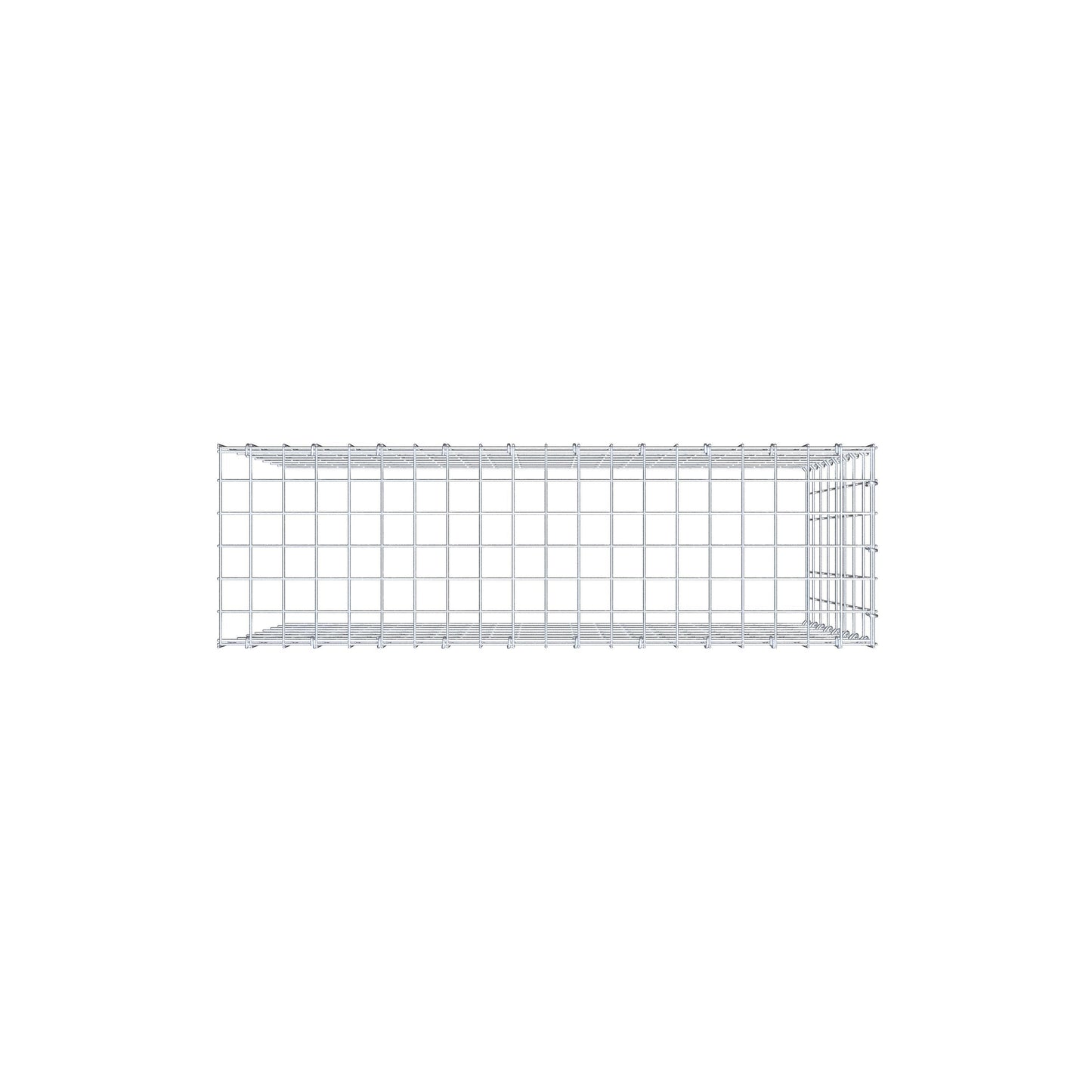 Gabbione aggiuntivo tipo 4 100 cm x 80 cm x 30 cm (L x H x P), maglia 5 cm x 10 cm, anello a C