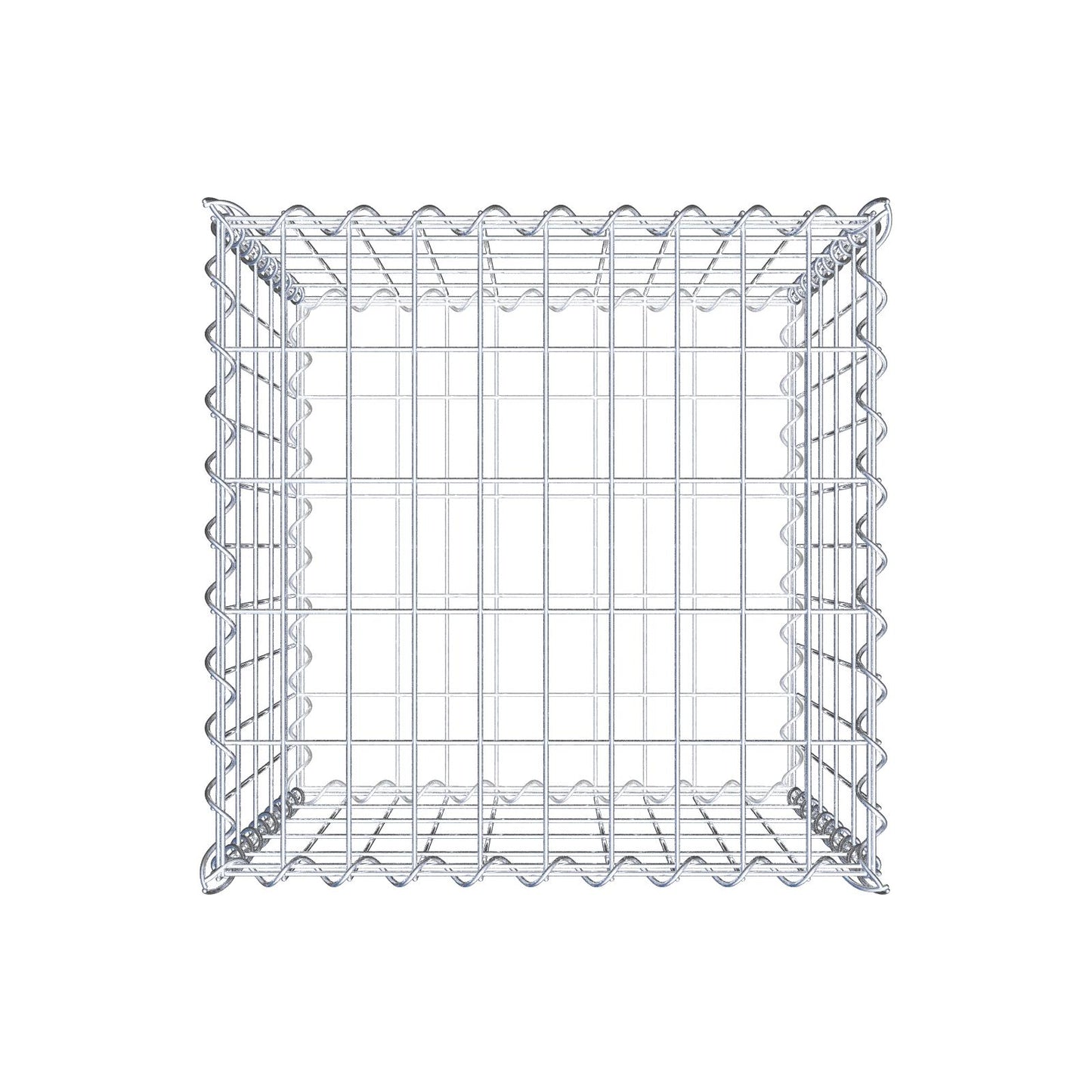 Schanskorf 50 cm x 50 cm x 50 cm (L x H x D), maaswijdte 5 cm x 10 cm, spiraal