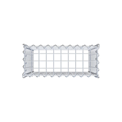 Grown-on gabion type 3 50 cm x 50 cm x 20 cm (L x H x D), mesh size 5 cm x 5 cm, spiral
