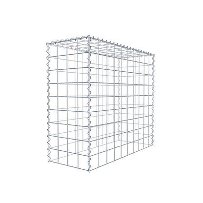 Opvokset gabion type 3 100 cm x 90 cm x 40 cm (L x H x D), maskestørrelse 10 cm x 10 cm, spiral