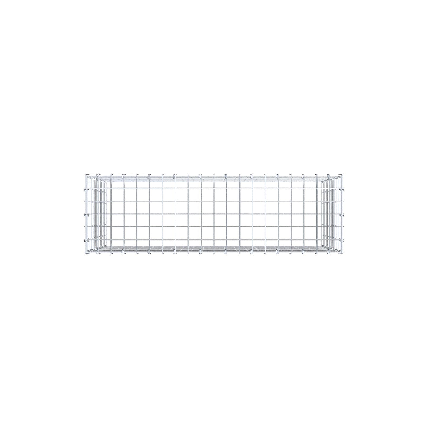 Gavión complementario de tipo 3 100 cm x 60 cm x 30 cm (largo x alto x fondo), malla 5 cm x 5 cm, anillo en C