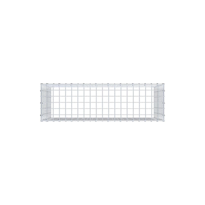Gavión complementario de tipo 3 100 cm x 60 cm x 30 cm (largo x alto x fondo), malla 5 cm x 5 cm, anillo en C
