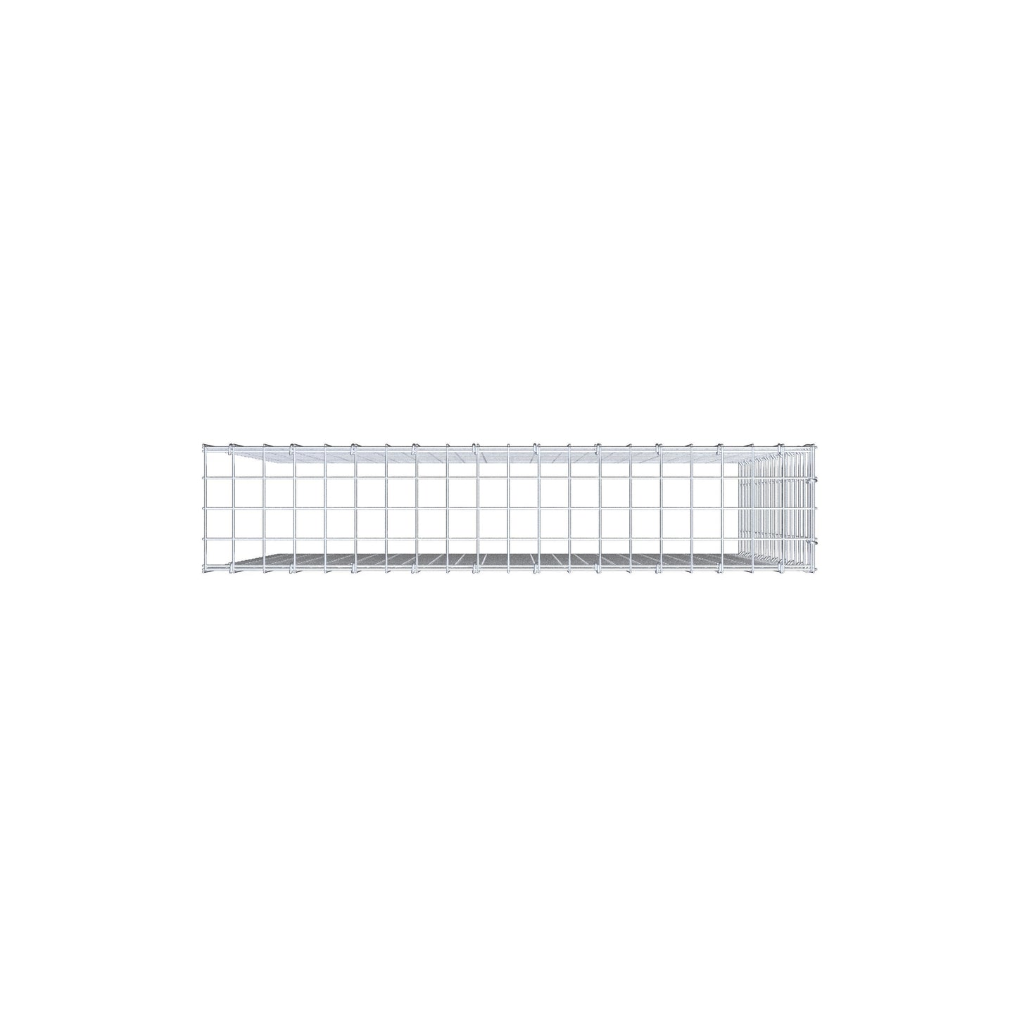 Gabbione aggiuntivo tipo 4 100 cm x 100 cm x 20 cm (L x H x P), maglia 5 cm x 5 cm, anello a C