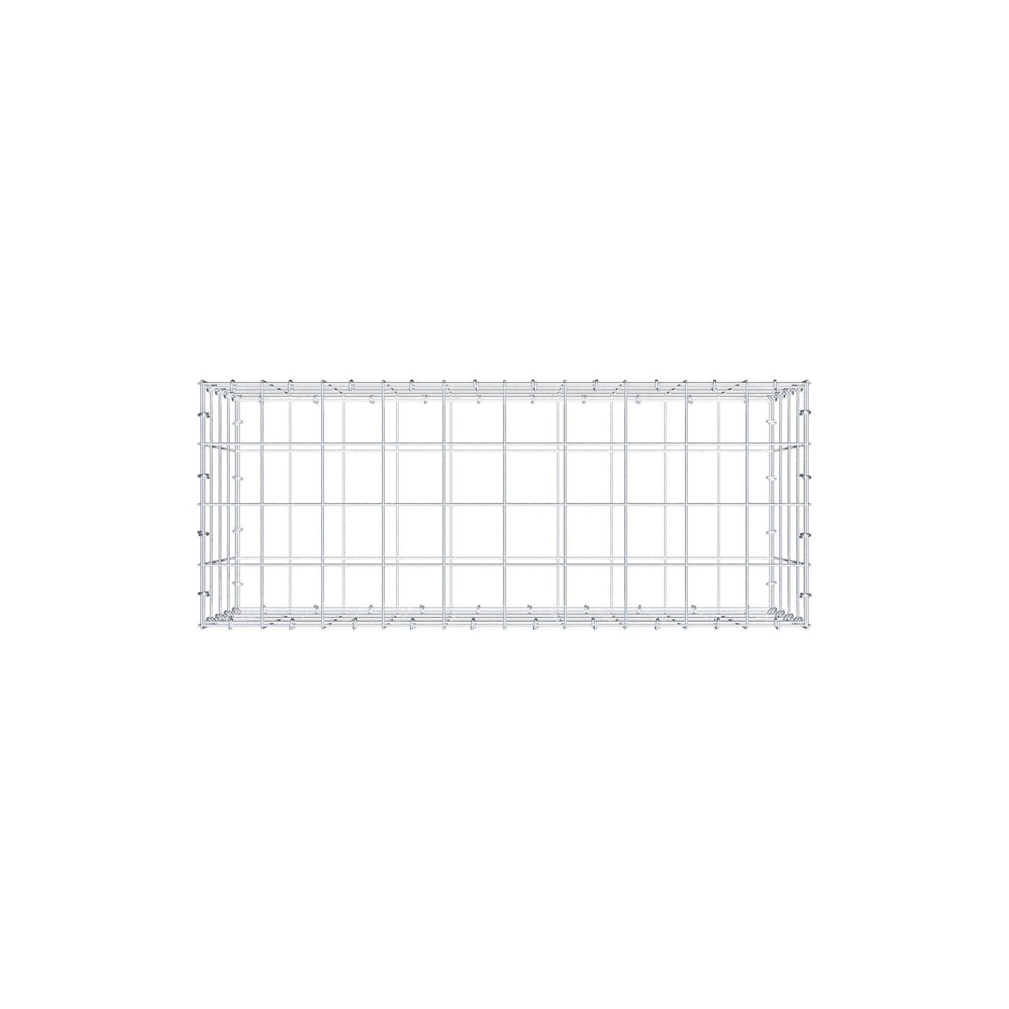 Schanskorf 100 cm x 40 cm x 40 cm (L x H x D), maaswijdte 10 cm x 10 cm, C-ring