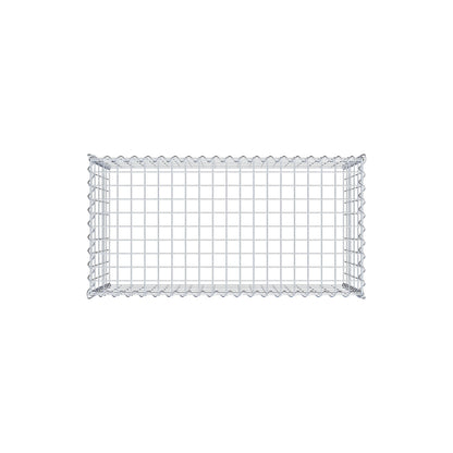 Aangegroeide schanskorf type 3 100 cm x 50 cm x 50 cm (L x H x D), maaswijdte 5 cm x 10 cm, spiraal