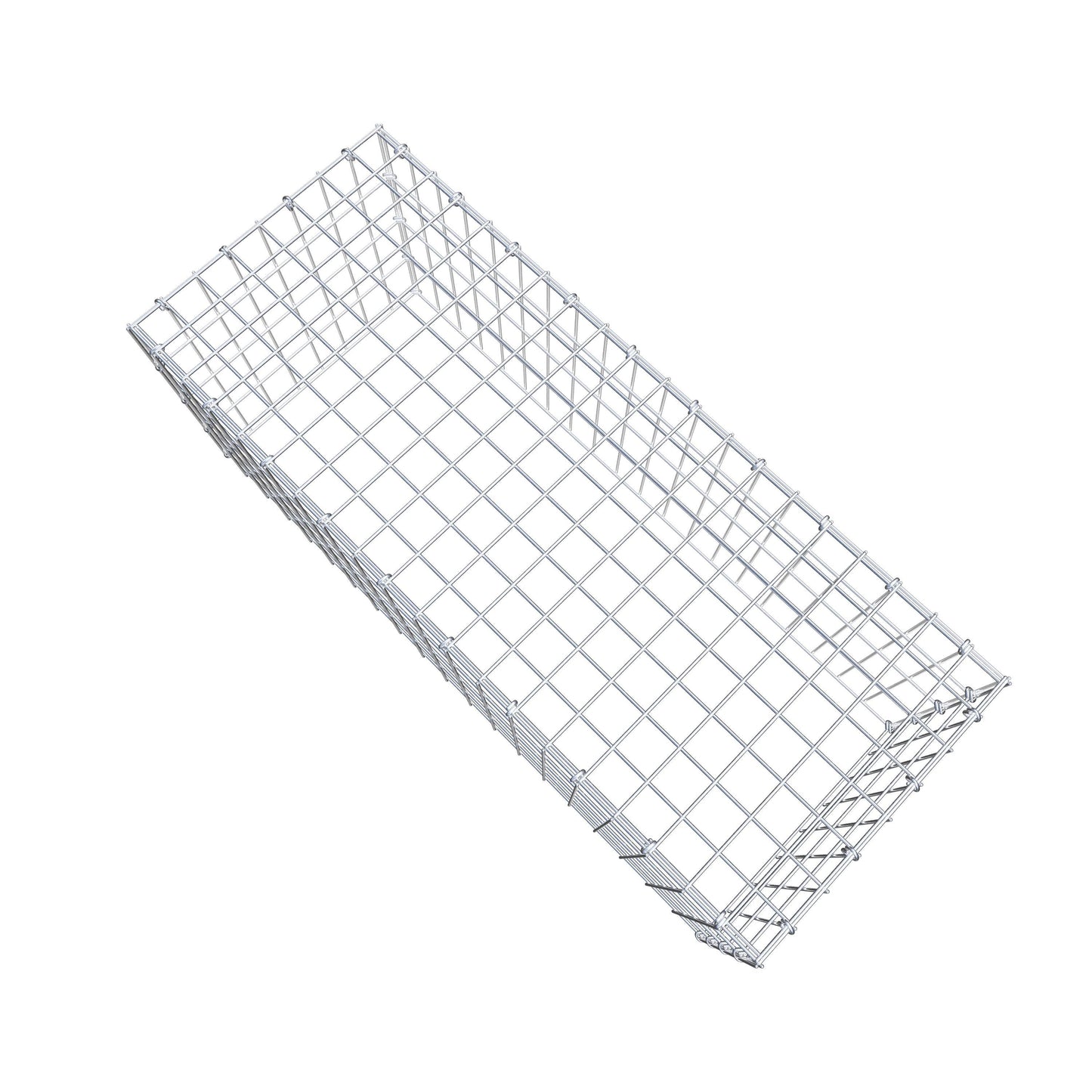 Gavión complementario de tipo 3 100 cm x 40 cm x 40 cm (largo x alto x fondo), malla 5 cm x 10 cm, anillo en C