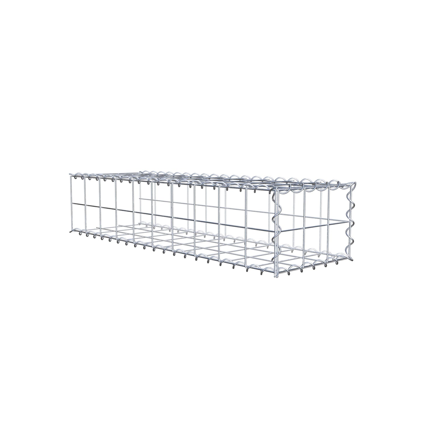 Add-on schanskorf type 2 100 cm x 20 cm x 30 cm (L x H x D), maaswijdte 10 cm x 10 cm, spiraalvormig