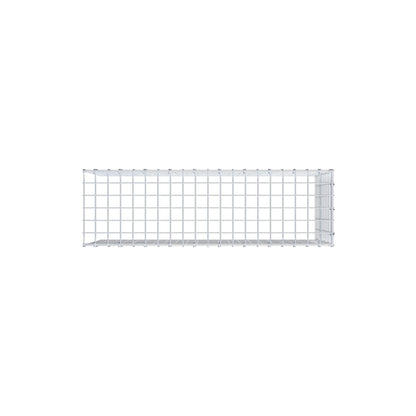 Type 4 oplegkorf 100 cm x 50 cm x 30 cm (L x H x D), maaswijdte 5 cm x 5 cm, C-ring