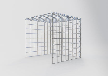 Grown-on gabion type 4 40 cm x 40 cm x 40 cm (L x H x D), mesh size 5 cm x 5 cm, spiral