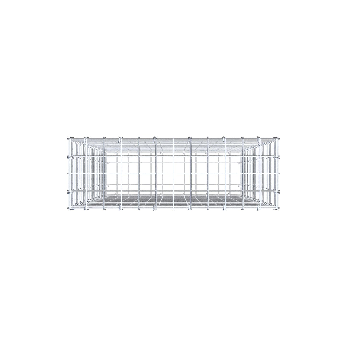 Gabione 100 cm x 60 cm x 20 cm (L x H x T), Maschenweite 5 cm x 5 cm, C-Ring